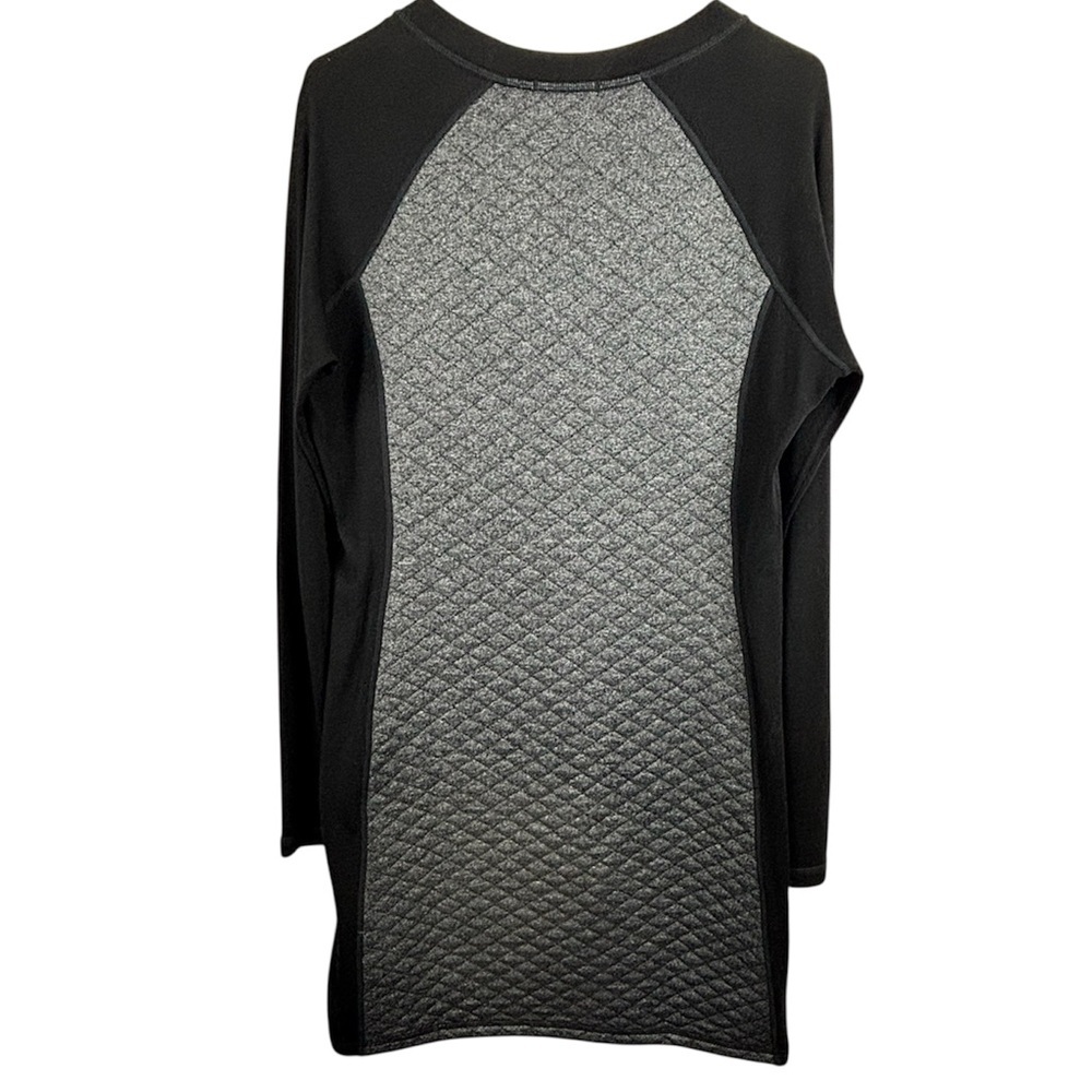 Smartwool Diamond Peak Quilted Black Gray Dress Pockets Outdoor Size L - Picture 5 of 9